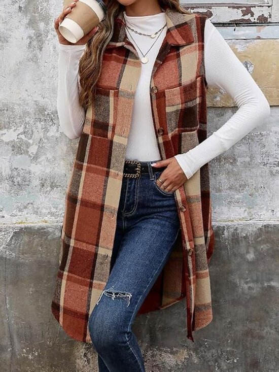 Mywinway Sweaters - Fall Winter Sleeveless Cardigan
